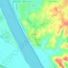 Mappa topografica Fenn Haven, altitudine, rilievo