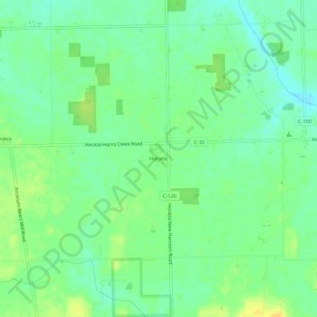 Mappa topografica Horatio, altitudine, rilievo