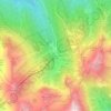Mappa topografica Axamer Lizum, altitudine, rilievo