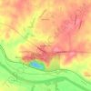 Mappa topografica Manakin Farms, altitudine, rilievo
