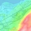 Mappa topografica Wallyford, altitudine, rilievo