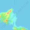 Mappa topografica Αμμουλιανή, altitudine, rilievo