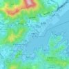 Mappa topografica 沙頭角, altitudine, rilievo