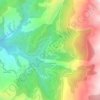 Mappa topografica Αλαγονία, altitudine, rilievo