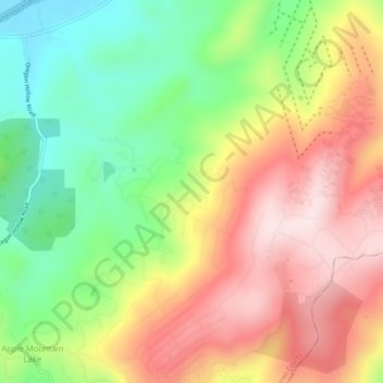 Mappa topografica Loch Linden, altitudine, rilievo