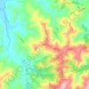 Mappa topografica Polenta, altitudine, rilievo