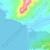 Mappa topografica Portixeddu, altitudine, rilievo