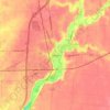 Mappa topografica Sidney, altitudine, rilievo