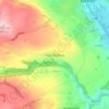 Mappa topografica Over Haddon, altitudine, rilievo