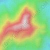 Mappa topografica 天宝岩, altitudine, rilievo