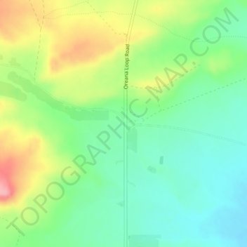 Mappa topografica Oreana, altitudine, rilievo