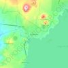 Mappa topografica Catemaco, altitudine, rilievo