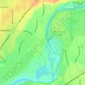 Mappa topografica William B. Pond Recreation Area, altitudine, rilievo