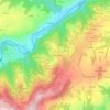 Mappa topografica Les Combettes, altitudine, rilievo