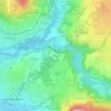 Mappa topografica Les Glaisins, altitudine, rilievo