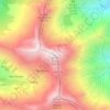 Mappa topografica Monte Cresto, altitudine, rilievo