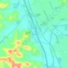 Mappa topografica Willow Glen, altitudine, rilievo
