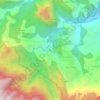 Mappa topografica Bras Marron, altitudine, rilievo