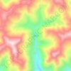 Mappa topografica 天宝村, altitudine, rilievo