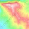 Mappa topografica Alto De La Virgen, altitudine, rilievo