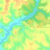 Mappa topografica Lancaster, altitudine, rilievo