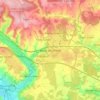 Mappa topografica Beaconsfield, altitudine, rilievo
