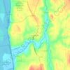 Mappa topografica Columbiaville, altitudine, rilievo