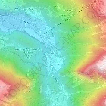 Mappa topografica Habichen, altitudine, rilievo