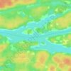 Mappa topografica French River Provincial Park, altitudine, rilievo