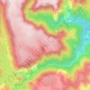 Mappa topografica Le Mont, altitudine, rilievo