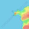 Mappa topografica Pointe de Dinan, altitudine, rilievo