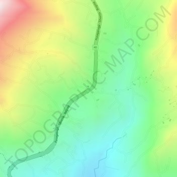Mappa topografica Azafranal, altitudine, rilievo