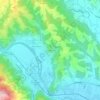 Mappa topografica Muggauberg, altitudine, rilievo