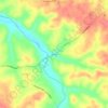 Mappa topografica Alonzo, altitudine, rilievo