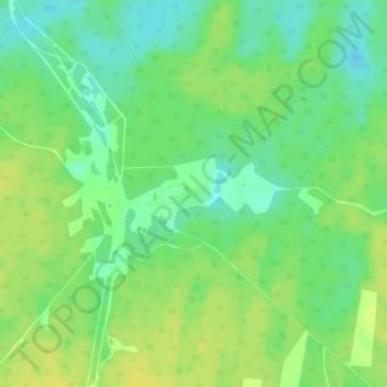 Mappa topografica Karakozovo, altitudine, rilievo