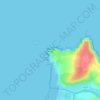 Mappa topografica Godrevy Point, altitudine, rilievo