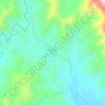 Mappa topografica Libudon, altitudine, rilievo