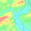 Mappa topografica Berne, altitudine, rilievo