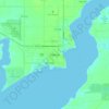 Mappa topografica Palacios, altitudine, rilievo