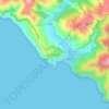 Mappa topografica Muir Beach, altitudine, rilievo