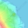 Mappa topografica Piton Bellevue, altitudine, rilievo