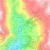 Mappa topografica Loz, altitudine, rilievo