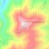 Mappa topografica Cinnabar Mountain, altitudine, rilievo
