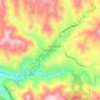 Mappa topografica Hidden Springs, altitudine, rilievo