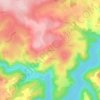 Mappa topografica Les Buges, altitudine, rilievo