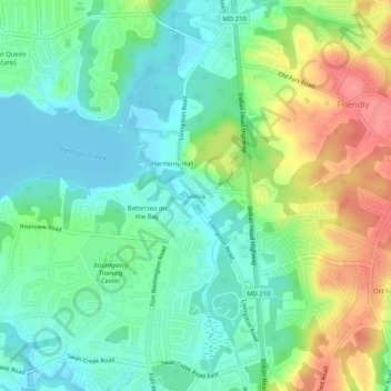 Mappa topografica Silesia, altitudine, rilievo