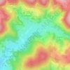 Mappa topografica Les Fougerets, altitudine, rilievo