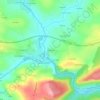 Mappa topografica Le Poteau, altitudine, rilievo