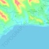 Mappa topografica Bacauan, altitudine, rilievo