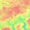 Mappa topografica Botspern, altitudine, rilievo